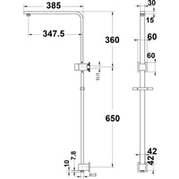 Jazz Combo Shower Set - Chrome