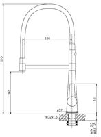 Noosa Deluxe Pull-out Sink Mixer - Chrome