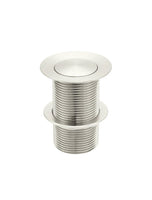 Pop Up Plug & Waste 32mm No Overflow - Brushed Nickel