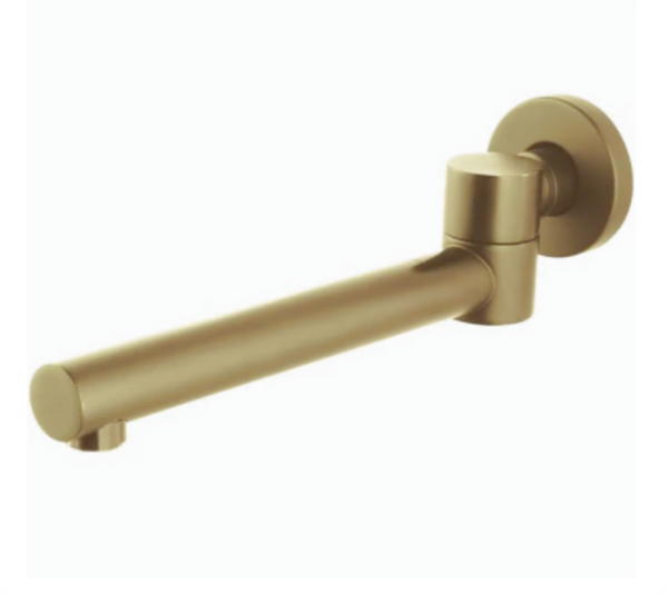 Pacifica Swivel Bath Spout - Brushed Gold