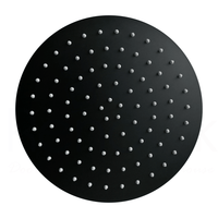 Coral Round Shower Head 300mm - Matt Black