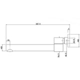 Round Swivel Bath Spout - Brushed Nickel