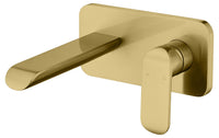 Kiama Wall Mixer & Spout Combination - Brushed Gold