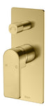 Florentine Shower & Bath Mixer Diverter - Brushed Gold