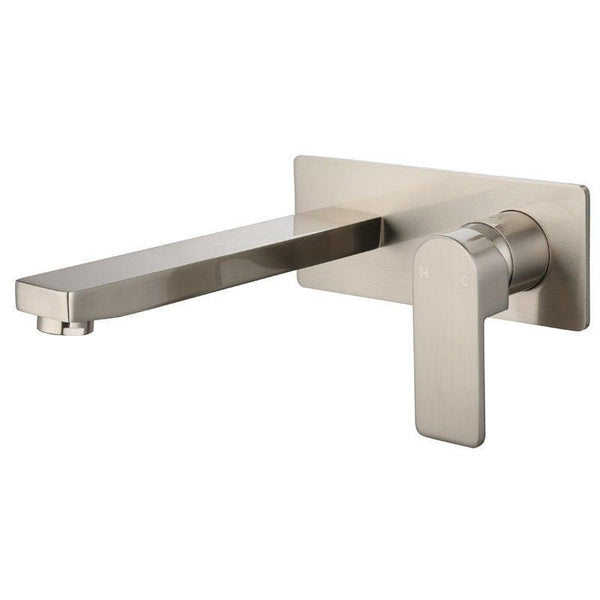 Flores Wall Mixer & Spout Combination - Brushed Nickel